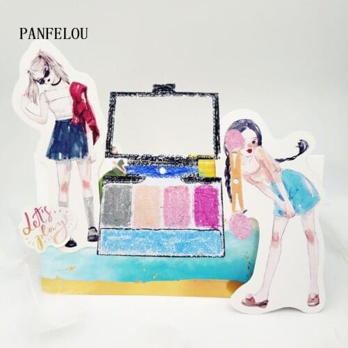 PANFELOU Make-up box metal craft paper die cutting dies Scrapbooking/DIY Valentines Day Easter Embossing mould cards