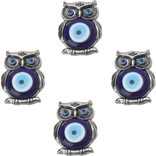 EVIL EYE 1pcs new fashion owl evil eye owl Fridge stickers animal tredny material owl pendant for woman man car pendant