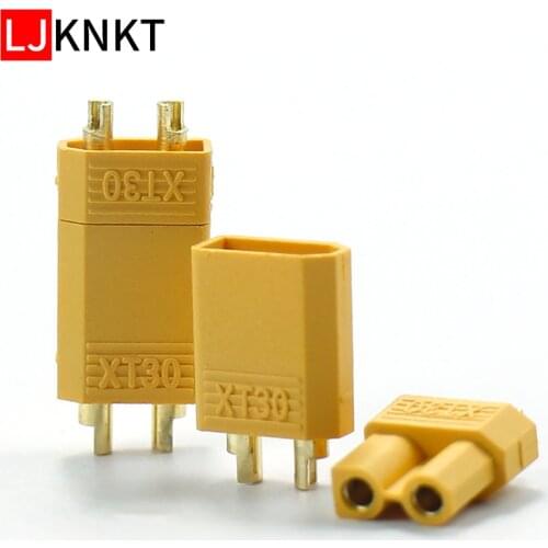 100PCS Amass XT30 Plug Connector Male Female 2mm For RC Lipo Battery RC Multicopter Airplane Banana Plug