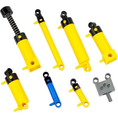 Technical Parts Pneumatic Pump Small (6L) V2 with Reinforced Cylinder 19476 19482 19475 Compatible with 8800 MOC Blocks Bricks