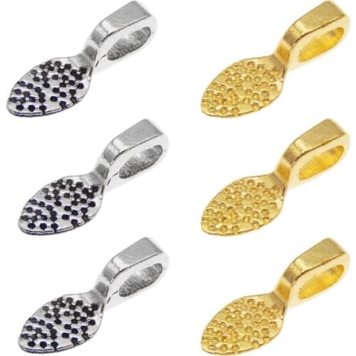 20pcs/pack Glue on Bail Bales for Jewelry Making Necklace Pendant Base jewelry findings handmade accessories charms crafts Gift