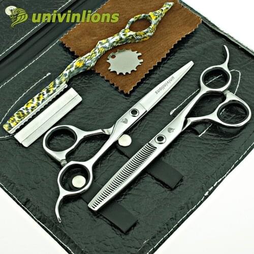 Univinlions 6" professional hair scissors hairdressing tools barber equipment kit hair cutting shears salon products coiffure