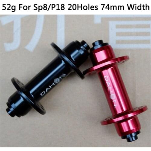 Bike Hub 20 Holes For Dahon Sp8 P18 Folding Bicycle 74mm open width Bearing Axial Center Quick Release Ultralight 52g