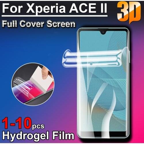 1-10pcs/lot 3D Ultra Clear Soft LCD Full Screen Protectors Coverage for Sony Xperia ACE II Hydrogel Film (Not Glass)