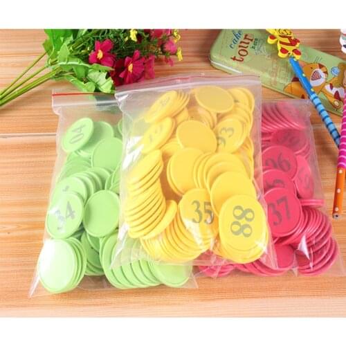 1-100 Number Chips 100PCS/SET ,Good Quality ABS Plastic ,Education Plastic Chips Send To Children As Gift With Box