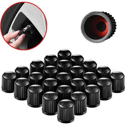 10pcs/lot Black Plastic Auto Car Bike Motorcycle Truck Wheel Tire Valve Stem Caps Car Wheel Caps On The Nipple