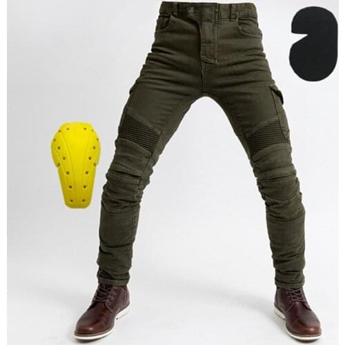 2019 moto-pants 06 green casual jeans motorcycle jeans motorcycle motorcycle riding pants off-road motorcycle knee pad jeans