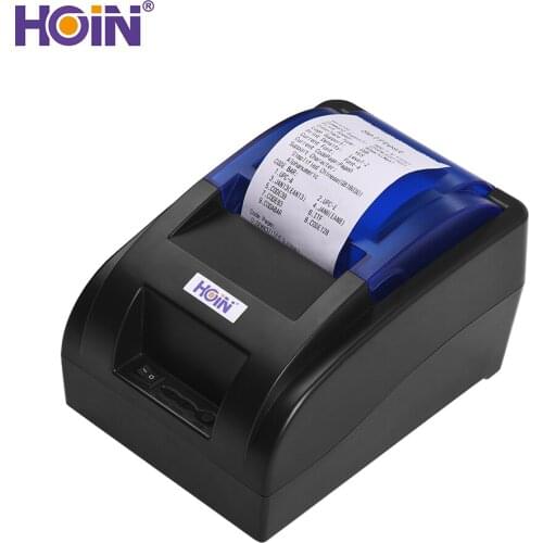 58mm Thermal Receipt Printer with BT USB Interface High Speed Bill Ticket Clear Printing Compatible with ESC/POS Commands