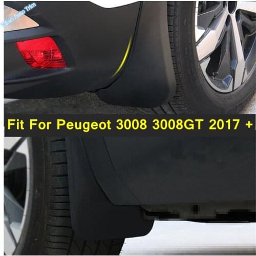 Lapetus Front & Rear Mud Flaps Fit For Peugeot 3008 3008GT 2017 - 2021 Mudguard Splash Guards Fender Mudflaps Auto Accessories
