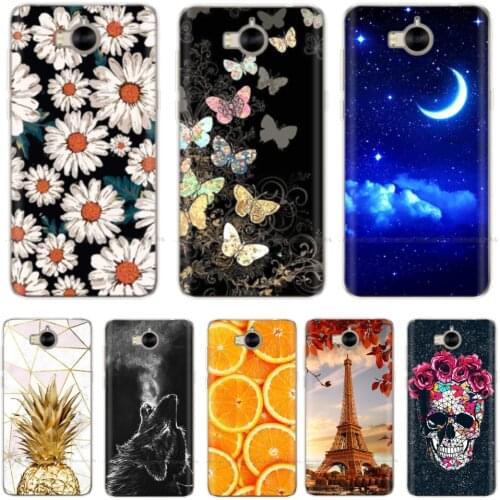 For Huawei Y6 2017 Case Silicon Soft Back Cover Phone Case Y5 2017 TPU Fundas for Huawei Y5 Y6 2017 Mya-l22 Mya-u29 Cover Bumper