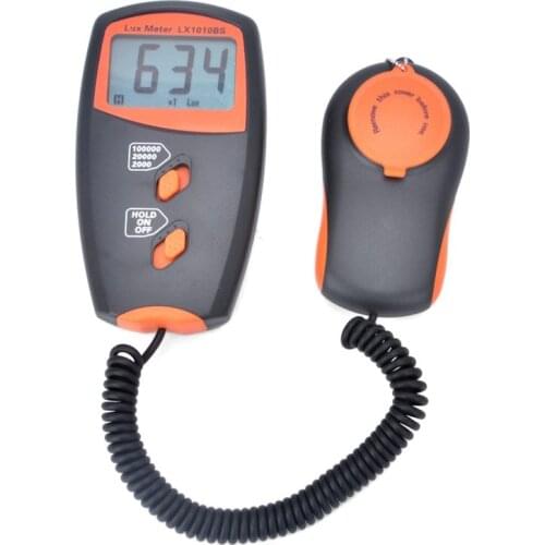 0.1Lux~100,000Lux Digital Light Meter LCD Display Portable Lux Meter Detect Light Intensity LX1010BS Accuracy Luxmeter With Bag