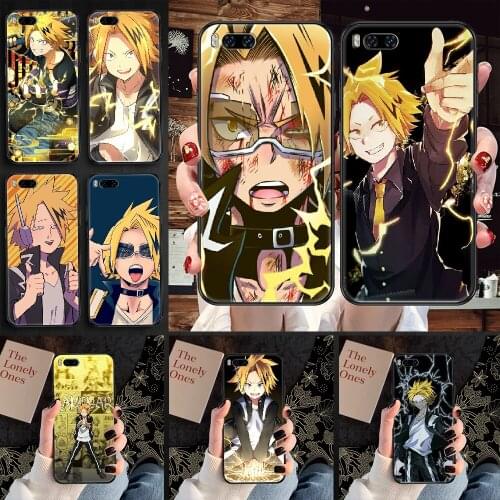 Denki Kaminari My Hero Academia Phone case For Xiaomi Mi Max Note 3 A2 A3 8 9 9T 10 Lite Pro Ultra black tpu hoesjes luxury