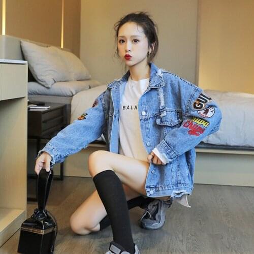 2020 Jacket Denim Fashion Loose Real Shot For Men And Women Free Shipping Spring/ Autumn Banner