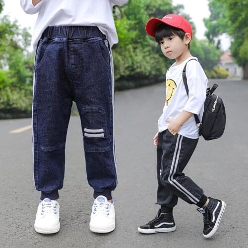 New Spring Kids Pants Girls Boy Jeans Thick Children Jeans for Boys Kids Baby Jeans Denim Pants Toddler Teenage Boys Clothing
