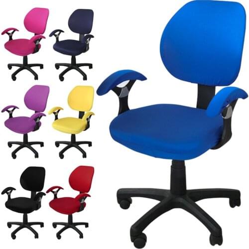 Elastic Fabric Office Chair Cover Fit For Computer Chair With Armrest Stretch Cover Gaming Cover For Chaise Decoration