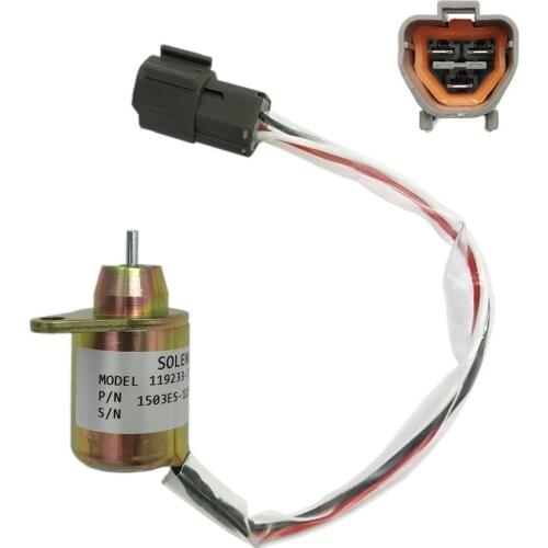Engine Stop Solenoid Fuel Shutdown Solenoid 1503ES-12S5SUC12S 12V For Yanmar Engine Model 119233-77932