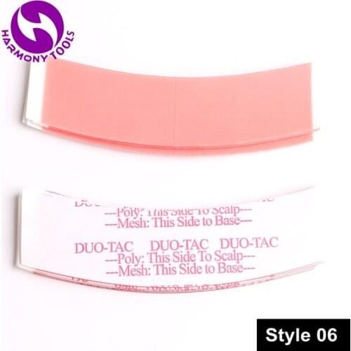 HARMONY 36pcs 0.875" X 3" A Contour Red-Liner DUO-TAC Double Sided Super Hair Tape for Lace Wigs Toupee