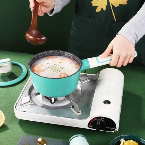 1.4L Saucepan With Lid Non-stick Saucepan With Handle Easy To Clean Small Milk Pot Suitable For Induction Cooker Gas Stove
