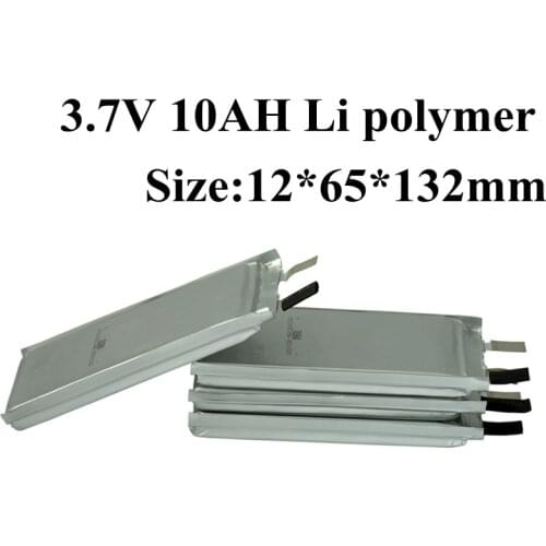 10pcs Brand 3.7v 10Ah Polymer Cell Batterie Lithium 10000 Mah Lipo 10ah 30A Current for Diy Pack Battery 36v 10ah Not Lifepo4