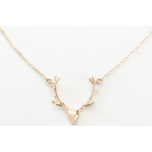 Fashion Animal Pendant Deer Necklace For Women Girls Clavicle Chain Statement Necklace Daily Wedding Party Fashion Jewelry Gifts