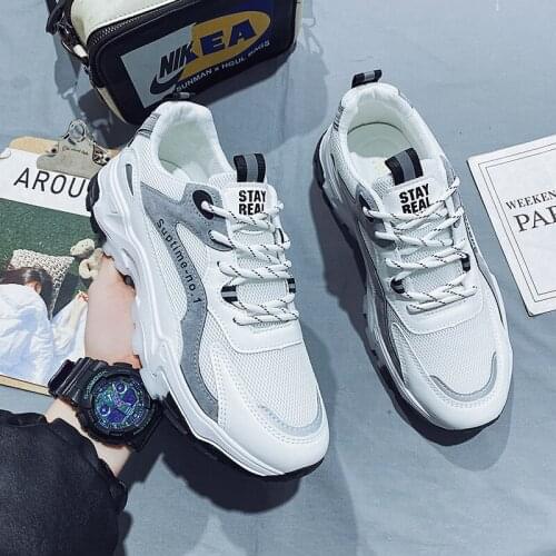 Mens Four Seasons Flying Woven Breathable Casual Shoes Platform Wear-resistant Sneakers Outdoor Walking Jogging Sports Man Shoes