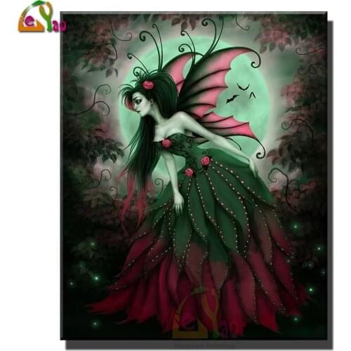 New Square Round Drill Fairy Dark Fantasy Gothic Art Diy Diamond Painting Cross Stitch Kits 5D Mosaic Embroidery Home Decor