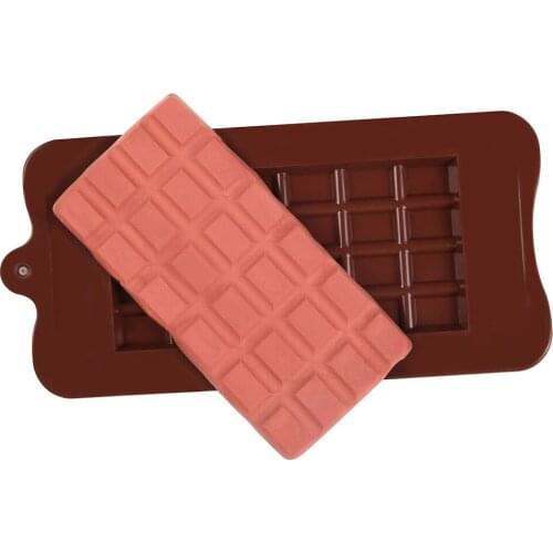 New Silicone Chocolate Mold Square shape 3D DIY Reusable Cake Tools Non-stick Jelly and Candy Kitchen Baking Accessories