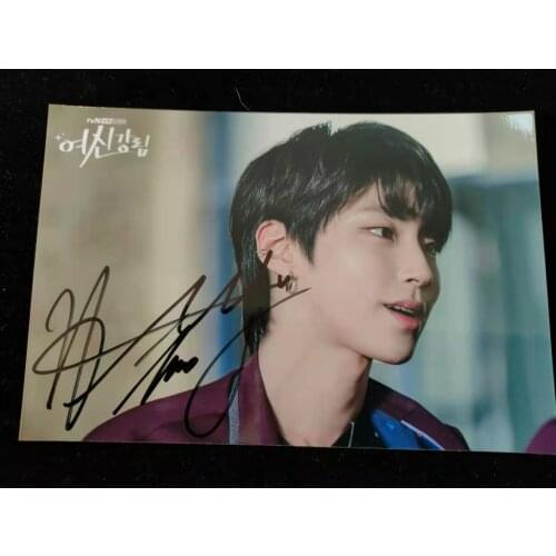 Signed True Beauty Moon Ga Young Cha EunWoo Hwang In Yeop autographed photo 4*6 K-POP 012021