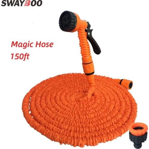 25FT-250FT Garden Hose Expandable Magic Flexible Water Hose EU Hose Plastic Hoses Pipe With Spray Gun To Watering Car Wash Spray