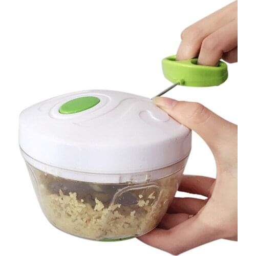 High Quality Manual Rope Food Hand Chopper Processor Silcer Shredder Salad Maker Garlic Onion Slicer Cutter Kitchen Tool#40
