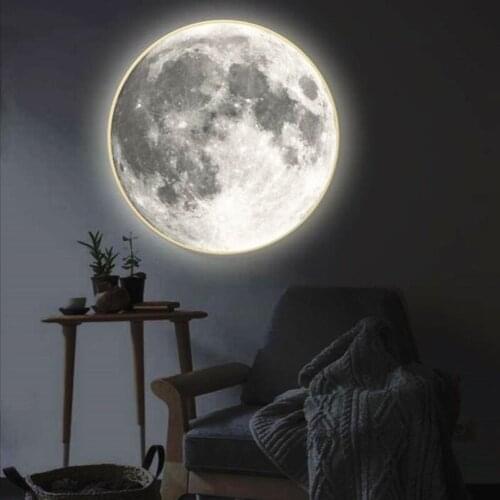 Moon Led Night Light Makeup Mirror Storage 3 Color LED Face Mirror Adjustable Touch USB Vanity Mirror Table Desk Lamp