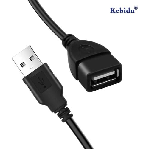 Kebidu Keyboard extension cable with usb ports smart Super Speed Data Sync usb cable extension For PC Laptop Male to Female USB