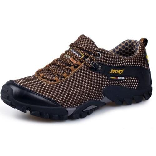 Outdoor Man Hiking Waterproof Sport Shoes For Men Trekking Sneakers Breathable Sport Non-slip Travel Shoes Climbing Sneakers