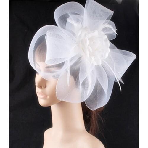 Multiple Color Crinoline Fascinator Wedding Womens Headwear Charming Bride Mesh Church Hair Accessories FNR160308