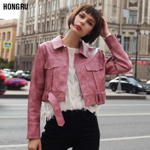 Women Faux Soft Leather Jacket Snakeskin Black Punk Short Jacket Coats Female Rivet Zipper Turn-down Collar Outerwear