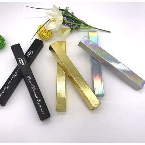 100pcs 1.6*1.6*14.5cm Eyeliner Packaging Paper Box Mascara Tube Packing Boxes Empty Packing Box of Eyeliner Tube