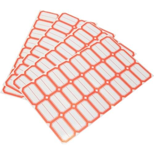 4 sheets/96pcs Adhesive Price Labels Paper Tag Price Label Sticker Blank Label Paper Label 23mmX36mm Suitable for grocery