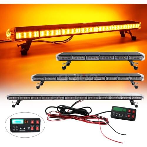 74cm to 160cm Car Led Strobe Flash Warning Light Bar Roof Beacon Flashing Emergency Trucks Beacons Trailer Vehicle 47" 50" 59"