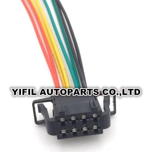 8 Pin/Way Female Seat Lift Switch Connector Plug Wiring Harness Cable Pigtail For Audi Q5 VW Magotan Sagitar Tiguan 1J0 972 724