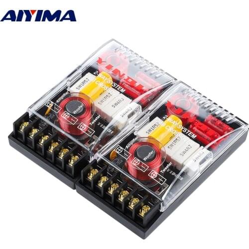 AIYIMA 2PCS 200W 2 Ways Audio Car Speaker Crossover Treble Bass Independent Speakers Filter High Low Frequency Divider 3000Hz