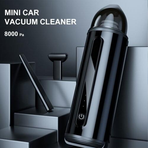 Car Vacuum Cleaner 8000Pa Cordless Mini Rechargeable Vacuum Cleaner Handheld with Washable Filter for Home Office Car Cleaning