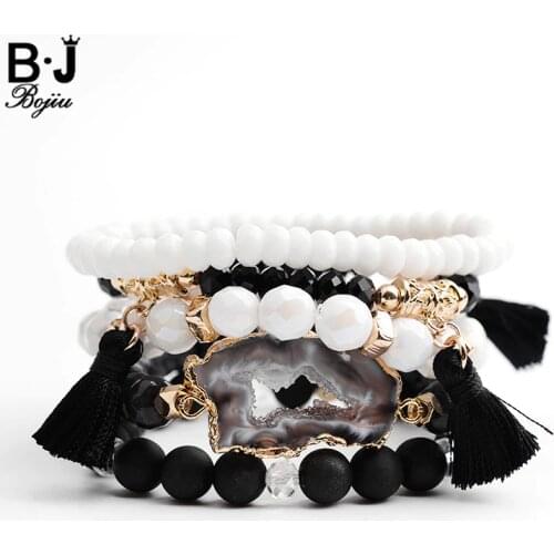 B·J BOJIU White Bracelets