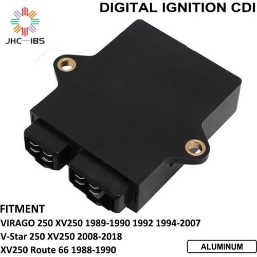 ABS CDI Black Ignition Control Unit High Performance Coils Fit For Yamaha Virago 250 XY250 XV250 V-Star XV250 Route 66 1988-2018