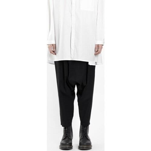 New style mens trousers hairstylist fashion youth hip hop loose leisure Harem Pants oversize fashion mens pants