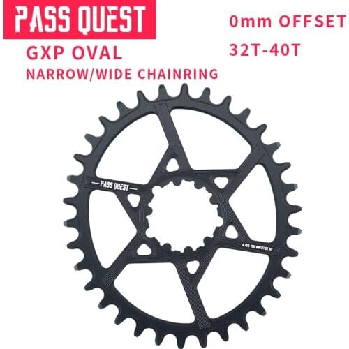 PASS QUEST GXP crankshaft set, round and oval chains, for Sram XX1 X01, mountain bike, offset 0mm, 28-40T bicycle accessories