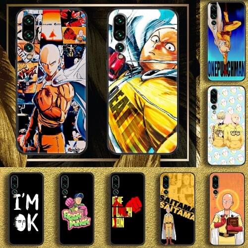 Anime ONE PUNCH MAN Phone case For Samsung Galaxy A 3 5 7 8 10 20 21 30 40 50 51 70 71 E S 2016 2018 4G black tpu cover art back