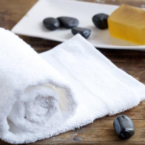Home textile high quality100%cotton face hair towel for adults white hotel brand bathroon towels soft rectangle towels 80*40cm