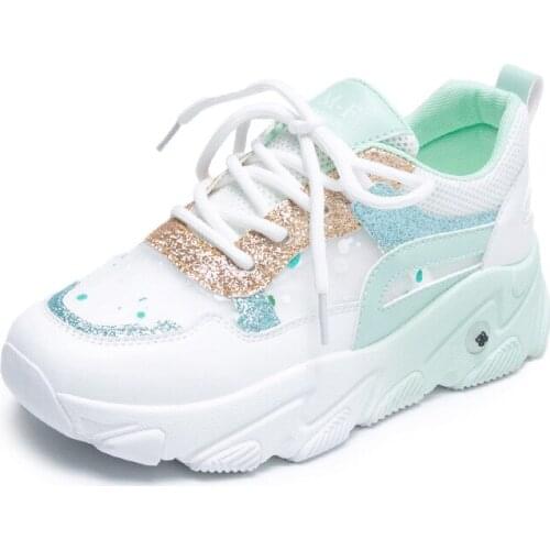 Breathable Thick Mesh Shoes Leisure Sports Shoes Fashion Casual Running Shoes Womens Sneakers