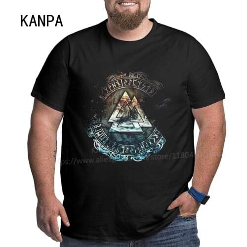 Viking Graphic Mens Oversized T-Shirts Cotton T Shirts for Man Plus Size Tops Tee Fathers Day Gifts Men Clothing Streetwear