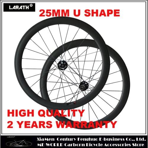 Carbon wheelsets 50mm U shape 25mm width carbon wheels 700c clincher tubular carbon road bicycle wheels carbon wheels